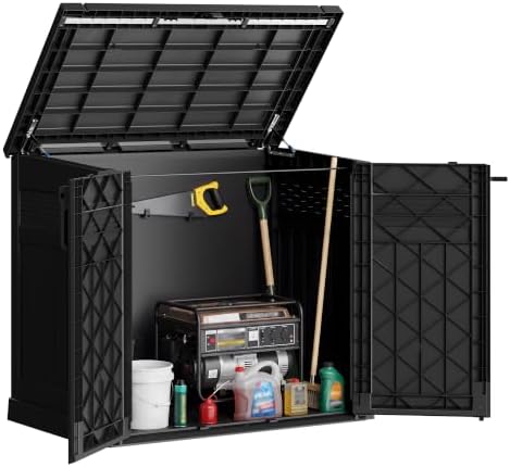 Bifanuo 51 Cu Ft Resin Outdoor Storage Shed, Horizontal Storage Cabinet by Bifanuo%E2%80%93ACozyHavenForEveryPup