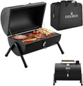 Charcoal Grill for Outdoor BBQ Smoker Portable Tabletop BBQ Grill,Black by DNKMOR