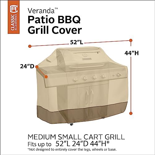Classic Accessories Veranda Water-Resistant 52" BBQ Grill Cover - Image 3