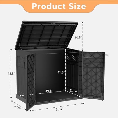 Outside Outdoor Storage Cabinet 51 Cu Ft, Pool Patio Storage Box - Image 7