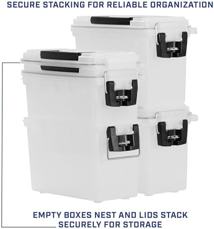 Sheffield Ammo Box Made in USA, Stackable Lockable Ammo Storage Box, Frost - Image 5