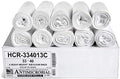 Aluf Plastics High Density Trash Bags, 33 Gallon, 13 Micron (eq), 33" x 40", Clear, for Bathroom, Office, Industrial, Commercial, Janitorial, Municipal, Recycling (Pack of 500) by AlufPlastics