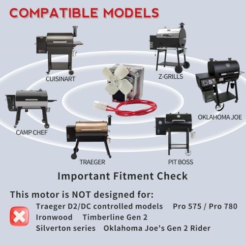 70102 Auger Motor, 2.0 RPM Pellet Grill Motor Replacement for Pit Boss - Image 2