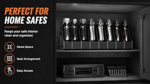 HEKAGURA Pistol Rack for Gun Safe, Can Hold up to 4-8 Pistols, with Foam Protection to Prevent Scratches on The Guns for Revolvers, Glock 17 19 23 Gun Safe Accessories - Image 6
