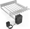 onlyfire Stainless Steel Electric Skewer Turner Rotated Shish Kabob Set by onlyfire