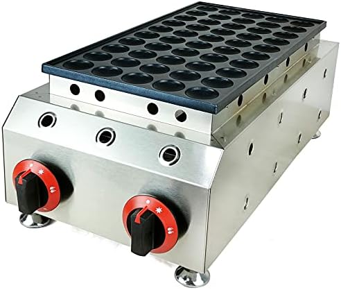 LPG Gas Waffle Maker, Stainless Steel Mini Donut Maker Machine Commercial Mini Pancake Muffin to Bake Food In The Shop/Fields Each Waffle 4.3 x 4.3 x 1cm/1.69 x 1.69 x 0.39 Inch by Unknown