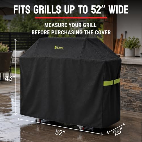 52 inch Heavy Duty BBQ Gas Grill Cover, Waterproof, Fade Resistant - Image 3
