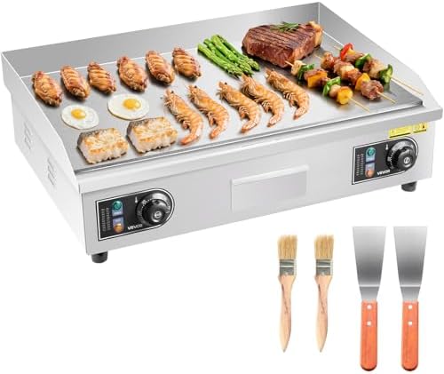 VEVOR Commercial Electric Griddle, 26" No Plug, Countertop Flat Top Griddle by VEVOR