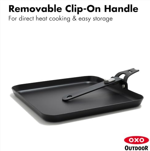 OXO Outdoor 10.5" Carbon Steel Griddle Pan with Removable Handle - Image 4