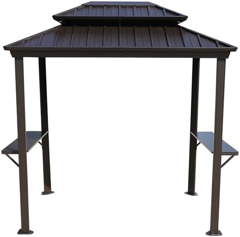 Kozyard 6' x 8' BBQ Hardtop Grill Gazebo, Outdoor Grill Shelter by Kozyard