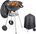 Charcoal Grill 18 inch Barbecue Grill with Waterproof Grill Cover for Outdoor Courtyard Picnic Camping Tailgating BBQ Kettle by LeFroom