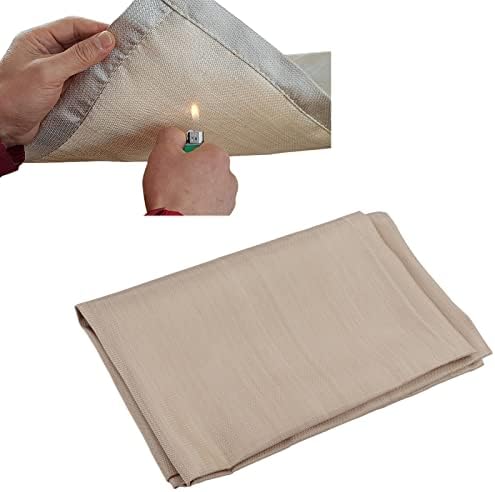 Fire Pit Mat 17 x 18in Fireproof Blanket Under Grill Mat by Hapivida