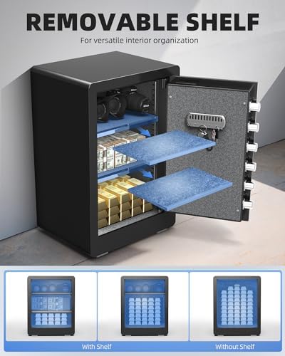 DAYI Safe Box, 3.0 Cu. Ft. Home Safes with Fireproof Bag for Valuables Docs - Image 5