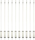 HENCKELS BBQ 10-pc Stainless Steel Skewer Set, Grilling Skewers with Food Slider, Durable Metal Kebab Sticks for Outdoor Grill, Reusable and Dishwasher Safe by Unknown