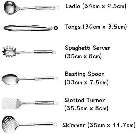 Cooking Utensils Set, 11PCS Stainless Steel Kitchen Tool Set - Image 2
