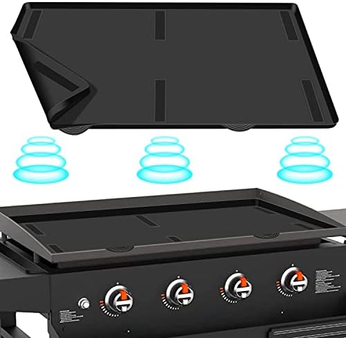 36 inch Griddle Mat Silicone for Blackstone, Magnetic Protective Cover for Blackstone Mats Griddle Top Covers Protector Outdoor-Black by Hydream