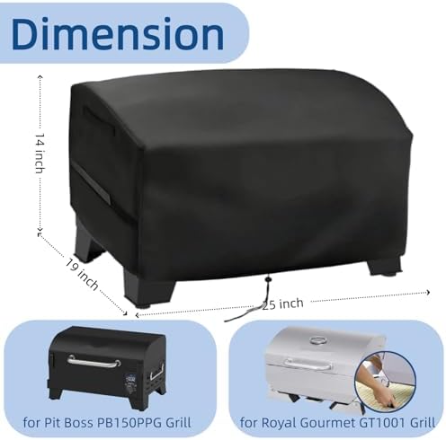 Mini Tabletop Grill Cover for Pit Boss PB150PPG for Royal Gourmet GT1001 - Image 2
