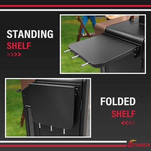 Utheer Folding Front Shelf for Pit Boss PBV4NX Smoker, BBQ Prep Table - Image 6