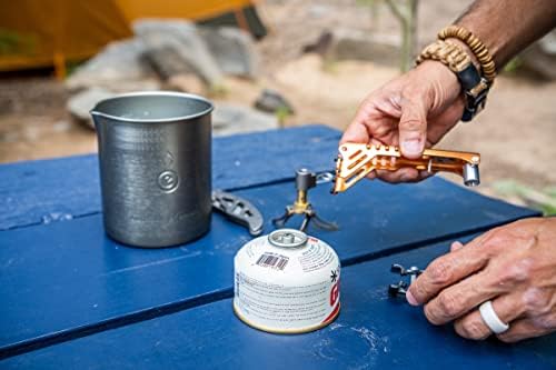 OUTDOOR ELEMENT Handled™ Pot Gripper & Recycler – Lightweight Camp Kitchen Tool | Safe Potholder, Fuel Canister Recycling & Essential Compact Camping, Backpacking, Overlanding & Outdoor Cooking Gear - Image 5