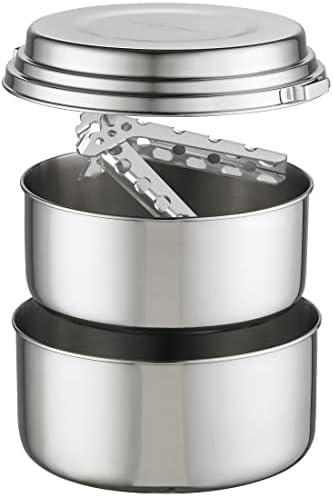MSR Alpine 2 Stainless Steel Camping Pot Set by Unknown