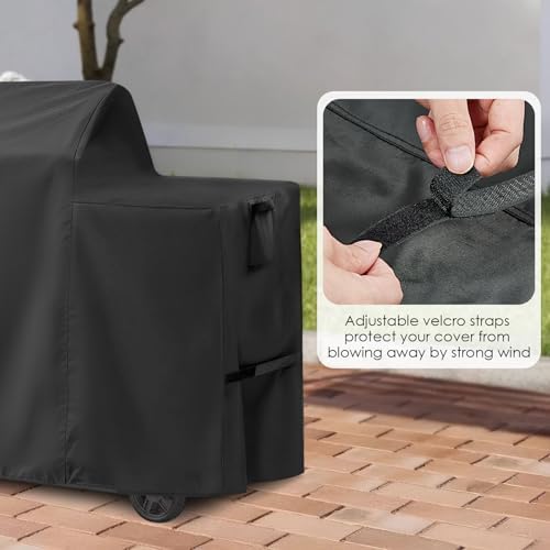 600D Waterproof Grill Cover for Traeger Woodridge 51x27x46 - Image 6