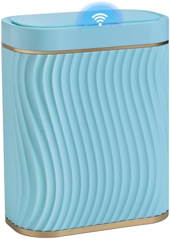 Ogikey Bathroom Small Trash Can with Automatic Touchless Lid, 2.6 Gallon Smart Garbage Can Narrow Waterproof Trash Bin for Bedroom, Office, Living Room by Ogikey