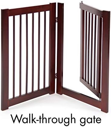 Primetime Petz 33234 Extension Kit for 360 Configurable Walk Through Folding Pet Gate,Walnut, (30" With Door) - Image 3