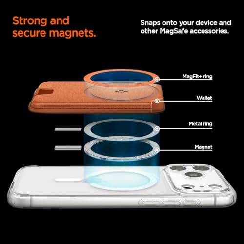 Spigen for MagSafe Wallet, Holds 3 Cards, Strong Magnet, Valentinus MagFit+ - Image 6