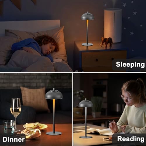 Cordless Table Lamps Rechargeable,Battery Operated Light LED 2 Pack - Image 3