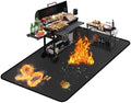 90 ×52 Inch Under Grill Mats for Outdoor Grill/ Double-Sided Fireplace Mat by Youlvy