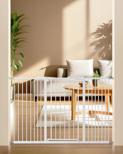 keny 36" Extra Tall Baby Gate for Stairs, 29"-55" Wide Auto Close Dog Gate by keny