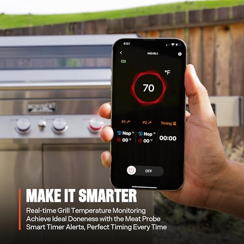 Monument Grills 6+1 Burner Smart Tech Propane Gas Grill with Cover and Rotisserie Kit, Denali 605Pro Stainless Steel Grill 78,000 BTU Outdoor Patio Barbecue Grill with Side Sear Burner, Knob Control - Image 4