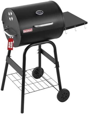 Barrel Charcoal Grill, 388 Sq. In. Outdoor BBQ Grill - Image 7