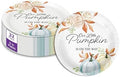Birthday Galore Little Pumpkin On The Way Boy Baby Shower - 32 Piece Disposable Party Supplies - Fall Baby Shower Decorations - Round Party Plates - Large 9" Paper Plates In Bulk by BirthdayGalore