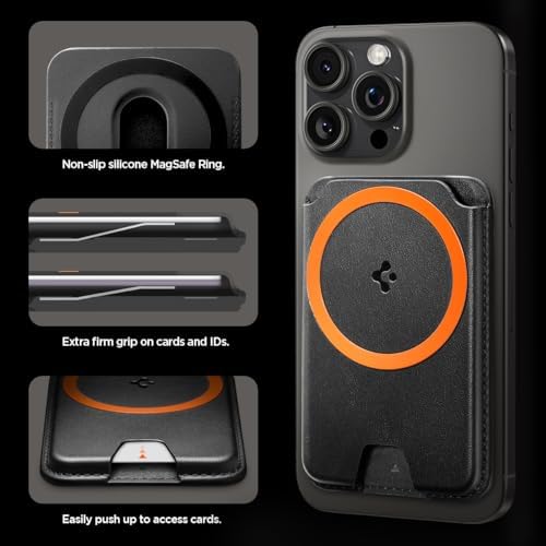 Spigen for MagSafe Wallet, Holds 3 Cards, Strong Magnet, Valentinus MagFit+ - Image 7