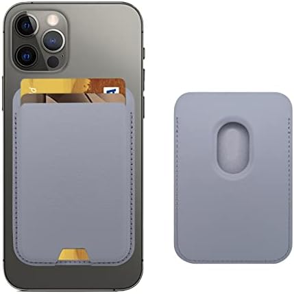 iLodn Magnetic Wallet Compatible with MagSafe for iPhone 17 16 15 14 13 12 Pro Max Air Plus Model, Mag 3 Safe Card Holder Stick on Accessories for Cell Phone & Case, Lavender by iLodn