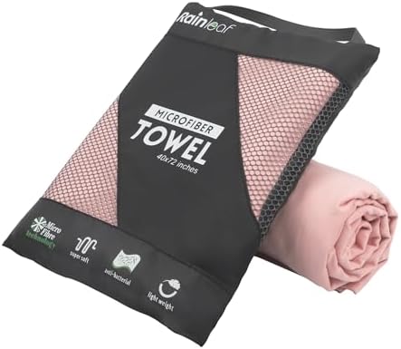 Rainleaf Microfiber Towel Quick Dry Camping & Travel & Gym Towel. Compact by Rainleaf