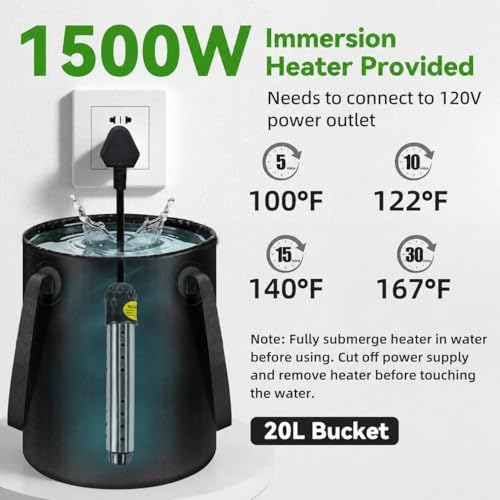 InkTrail Portable Camping Shower with Heater,6000mAh Rechargeable - Image 3
