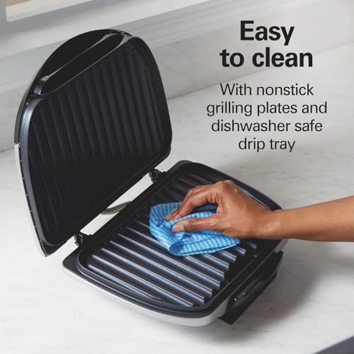 Hamilton Beach Electric Indoor Grill With Large 90 sq. in. Cooking Surface - Image 6