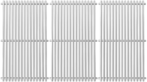 Uniflasy 17 Inch Stainless Steel Grill Grates for Nexgrill 720-0896B by Uniflasy