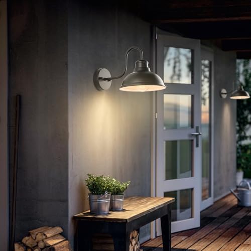 12" Barn Lights Outdoor Gooseneck Large Exterior Lighting Fixtures - Image 5