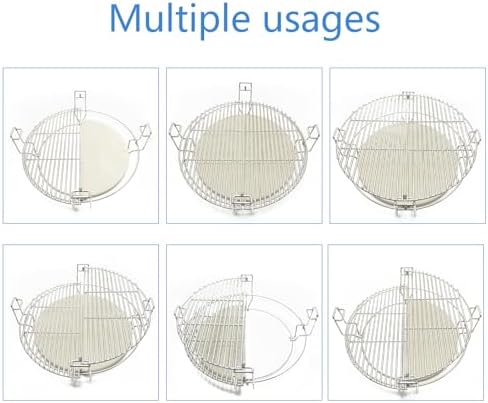 Cooking Grates with Ceramic Heat Deflectors System for Kamado Joe Classic - Image 4