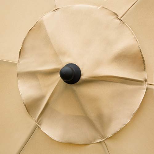 Sunnyglade 7.5' Patio Umbrella Outdoor Table Umbrella Tilt Crank Tan - Image 5