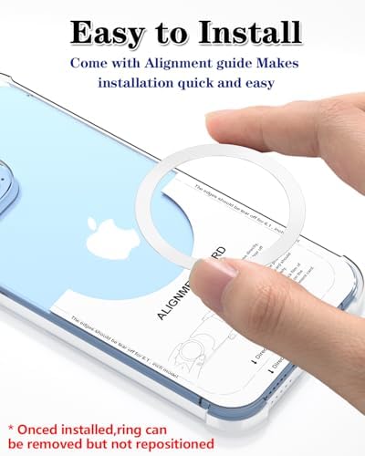 KALAPOP Metal Rings,Ultra-Thin(0.4mm) for MagSafe Sticker,Magnetic Adapter,Phone Cases&Wireless Charger,Compatible with iPhone 16/15/14/13,Galaxy S24/S23/S22/Kindle - Image 4