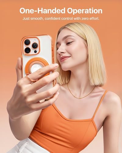andobil 2026 3rd Gen Stability Magnetic Phone Ring Grip for MagSafe, Orange - Image 4