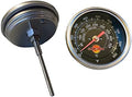 Black Face BBQ Grill Thermometer 50F-900F High Temp Range Heavy Duty Premium Quality Smoker Thermo 2 Inch or 3" with M8 or 1/2 NPT Thread (3 in. Face, 3 in Stem, M8 Thread) by LavaLock%C2%AE