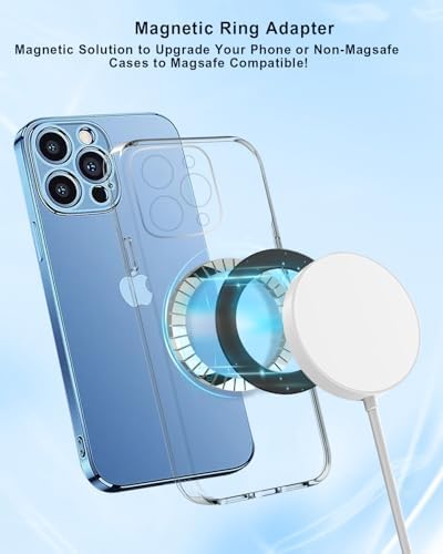 Magnetic Adapter Rings 2PCS Compatible for Magsafe,for Kindle Pop Socket Magnetic,for Magsafe Accessories & Wireless Charging for iPhone 17/Air/16/15/14/13 Mini Plus Pro Max/Pixel 8/ S24 Ultra/ S23 - Image 5