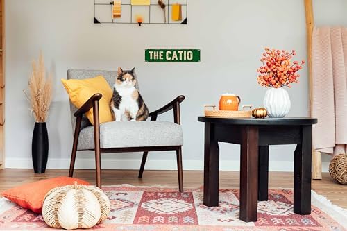 The Catio Metal Sign 4x16in Funny Cat Patio Plaque for Garden House Indoor Wall Nursery Home Decor Gift - Image 4