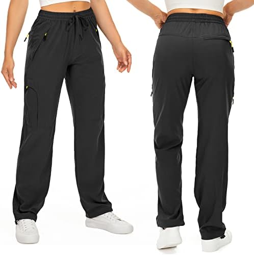 Toomett Women‘s Hiking Cargo Pants UPF 50 Quick Dry with Zipper Pockets - Image 2