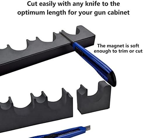 Adoreal 2 Pack Gun Rack for Gun Storage, Gun Safe Accessory for Rifles and Shotguns, Gun Holder in Gun Cabinet, Shotgun Rifle Rest, Foam Material with Magnetic Strip, Gifts for Hunters… - Image 4